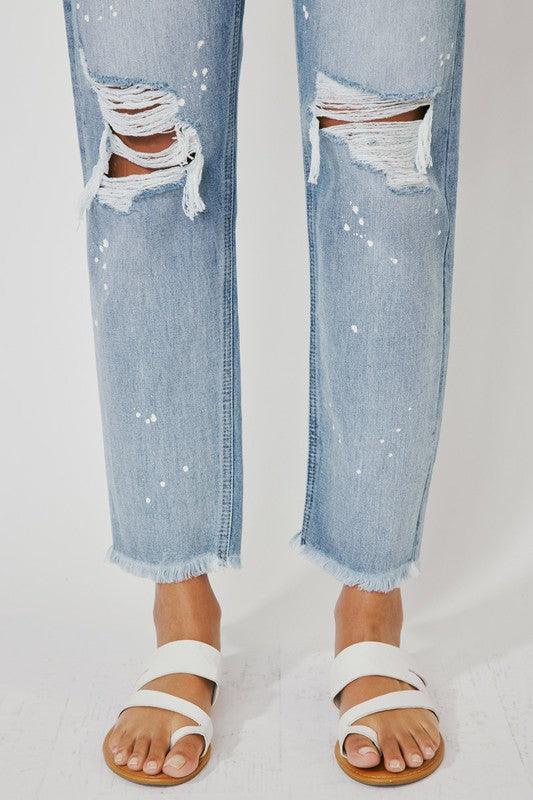 Mid Rise Flare Jeans- Doss Dollz