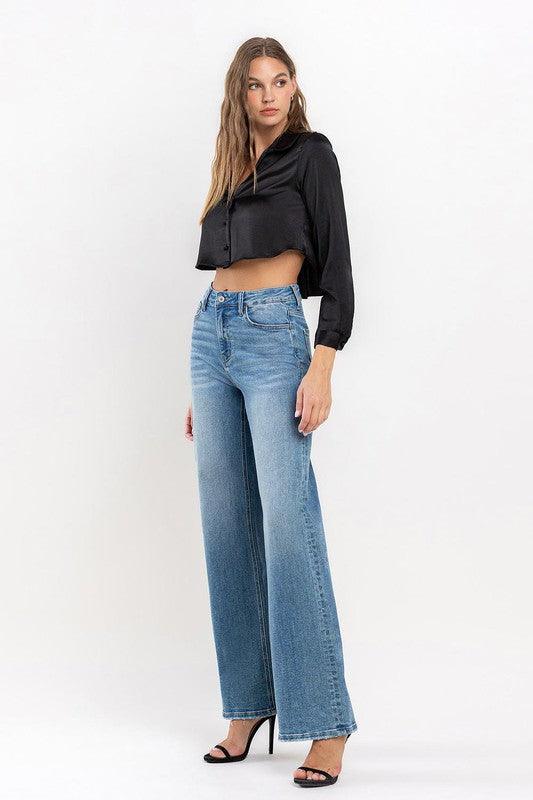 Mid Rise Flare Jeans- Doss Dollz