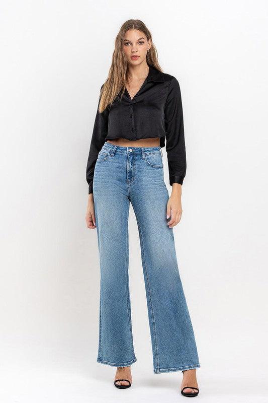 Mid Rise Flare Jeans- Doss Dollz