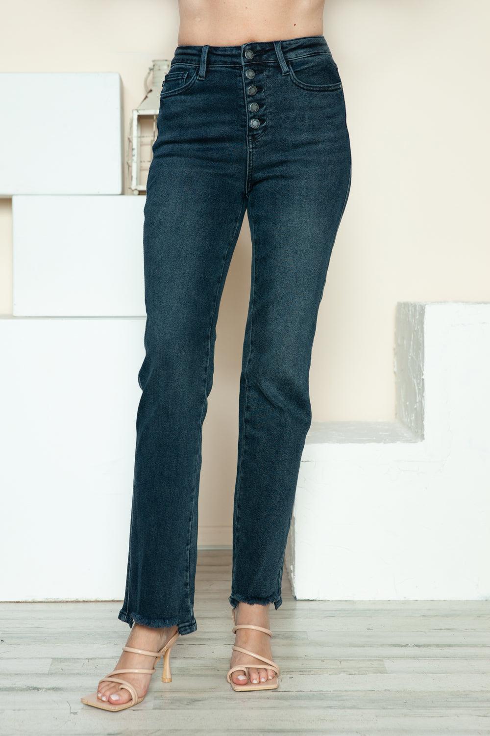 Mid Rise Flare Jeans- Doss Dollz