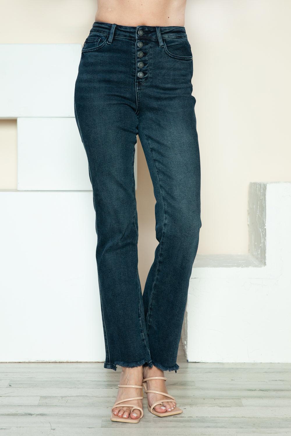 Mid Rise Flare Jeans- Doss Dollz