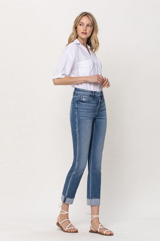 Mid Rise Flare Jeans- Doss Dollz