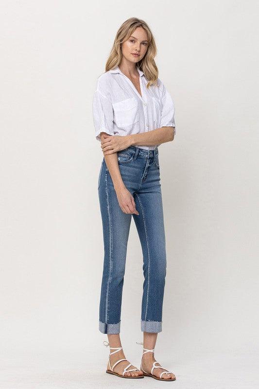 Mid Rise Flare Jeans- Doss Dollz