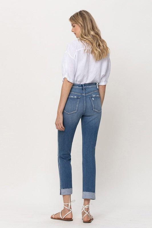 Mid Rise Flare Jeans- Doss Dollz