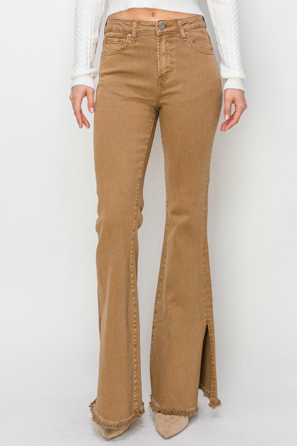 Mid Rise Flare Jeans- Doss Dollz