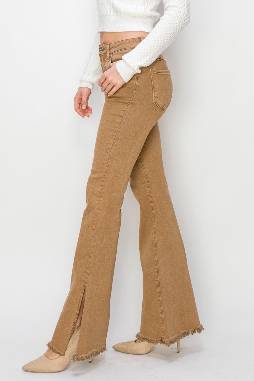 Mid Rise Flare Jeans- Doss Dollz
