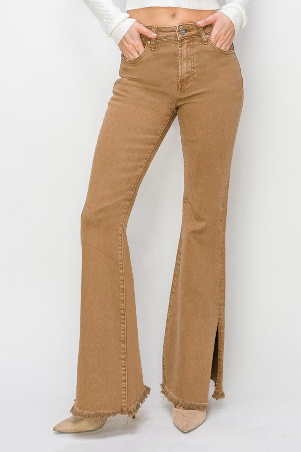 Mid Rise Flare Jeans- Doss Dollz