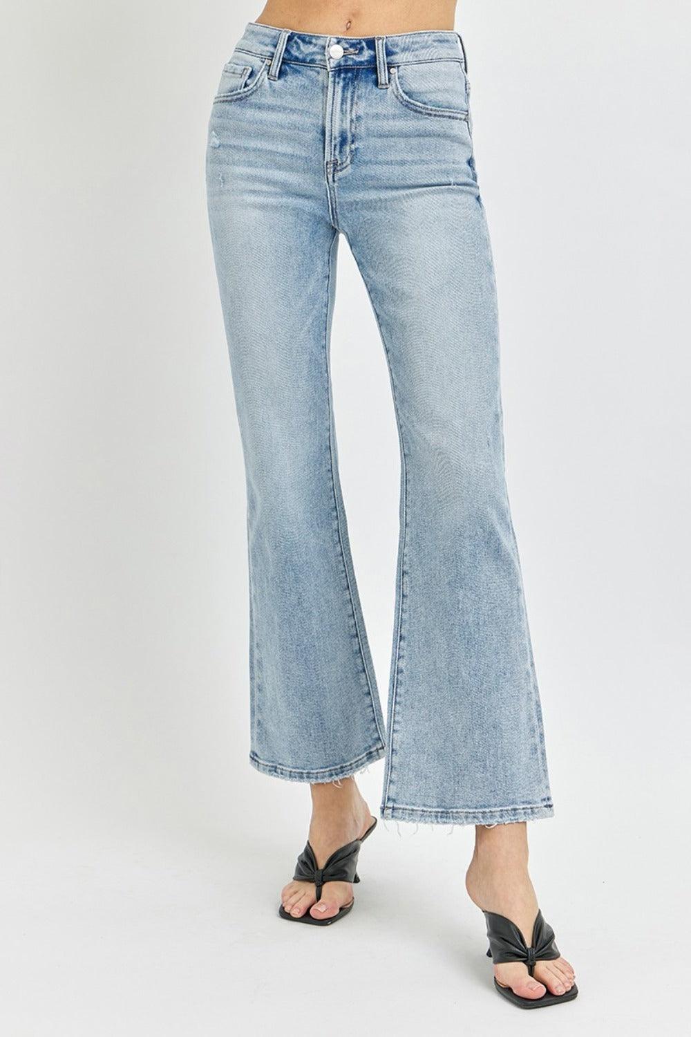 Mid Rise Flare Jeans- Doss Dollz