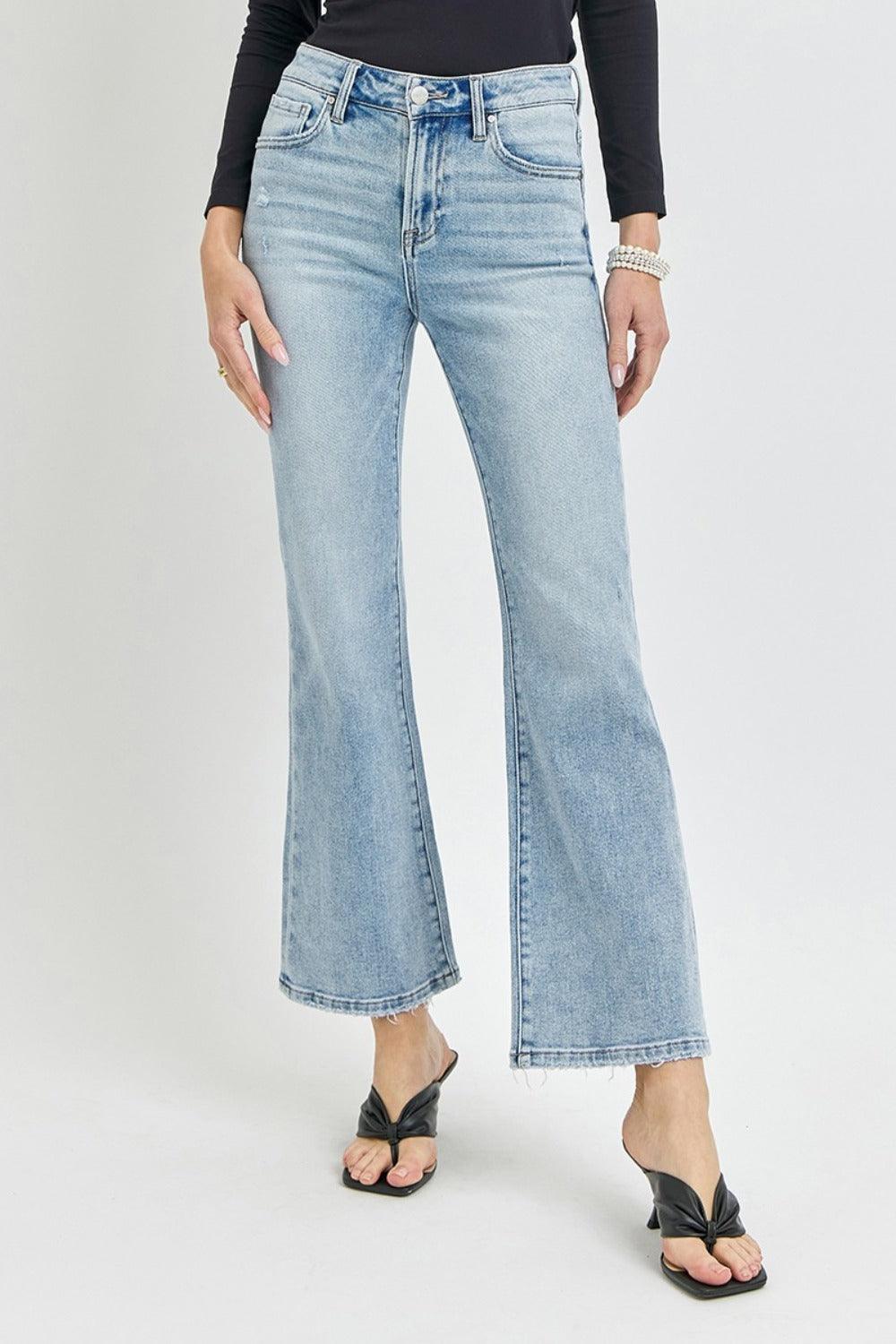 Mid Rise Flare Jeans- Doss Dollz