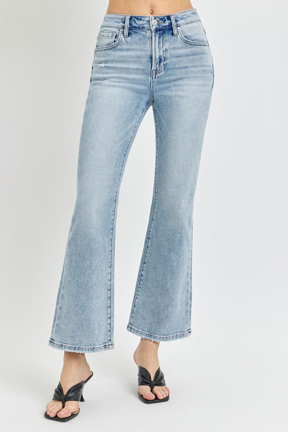 Mid Rise Flare Jeans- Doss Dollz