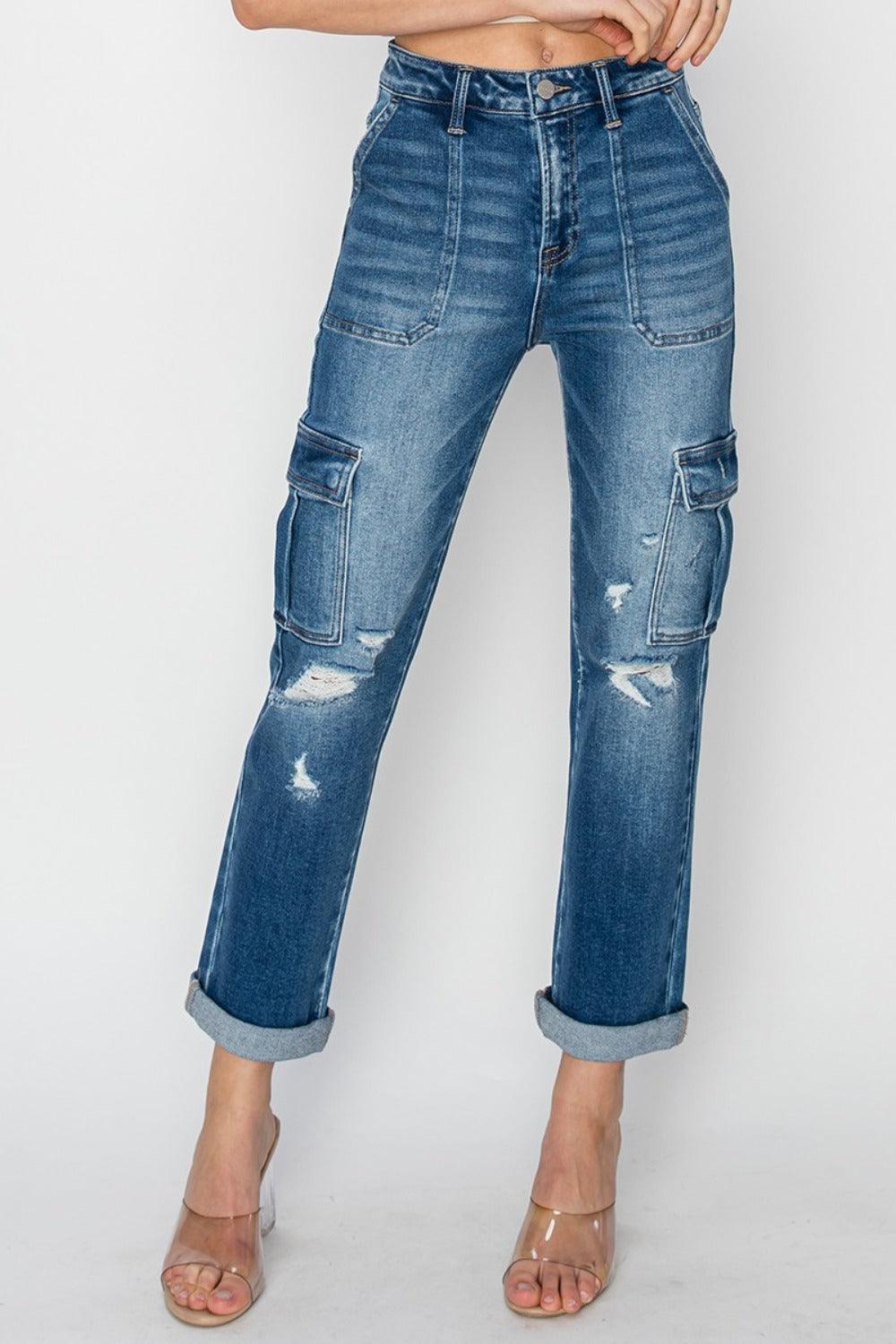 Mid Rise Flare Jeans- Doss Dollz