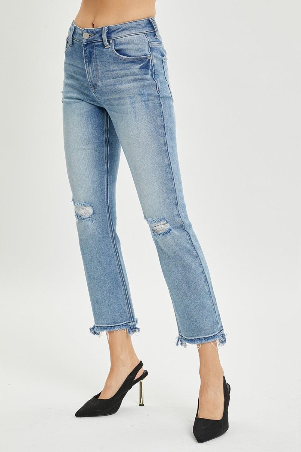 Mid Rise Flare Jeans- Doss Dollz