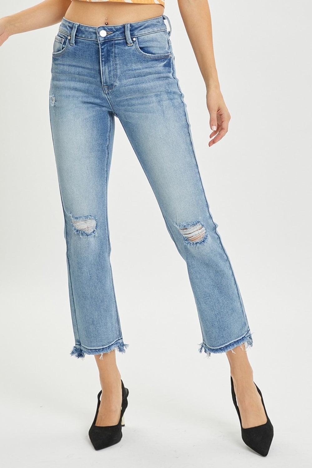 Mid Rise Flare Jeans- Doss Dollz