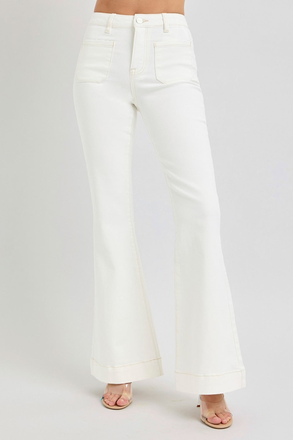 Mid Rise Flare Jeans- Doss Dollz