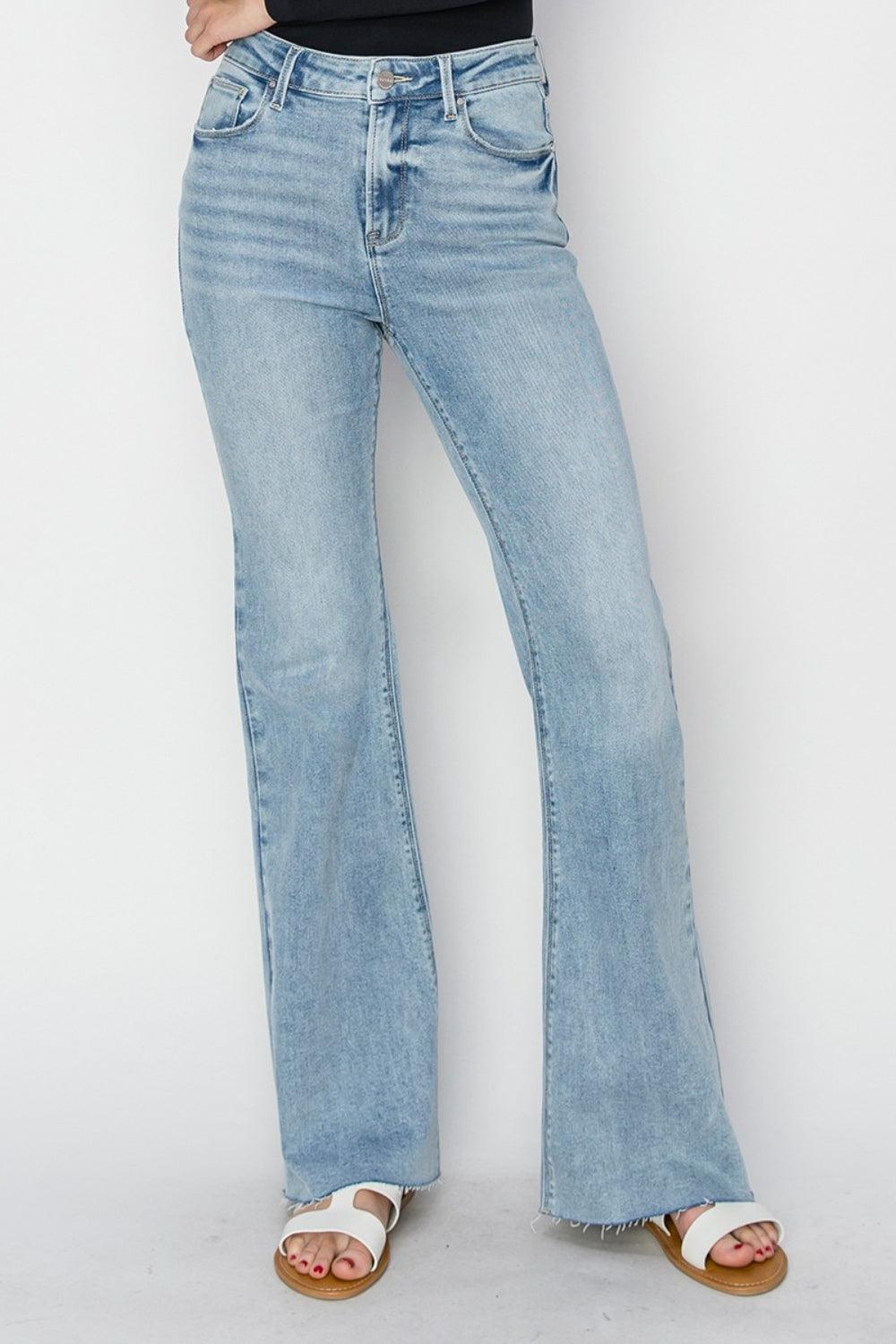 Mid Rise Flare Jeans- Doss Dollz