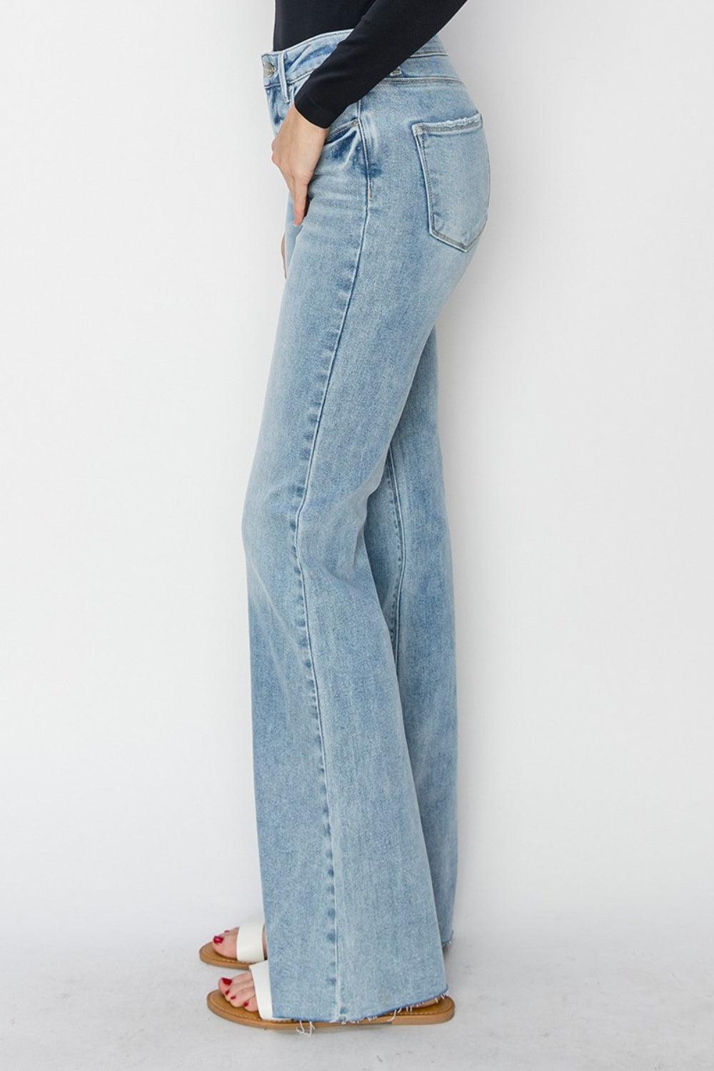 Mid Rise Flare Jeans- Doss Dollz