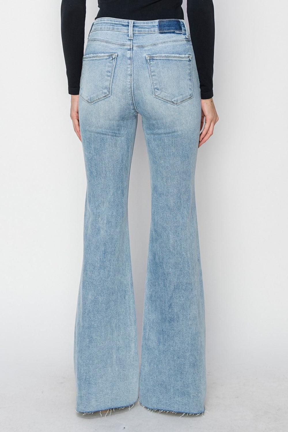 Mid Rise Flare Jeans- Doss Dollz