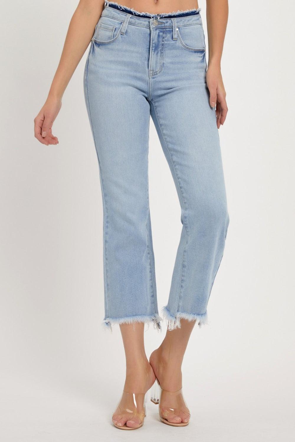 Mid Rise Flare Jeans- Doss Dollz