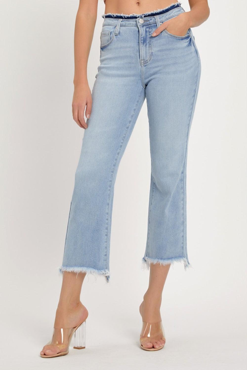 Mid Rise Flare Jeans- Doss Dollz