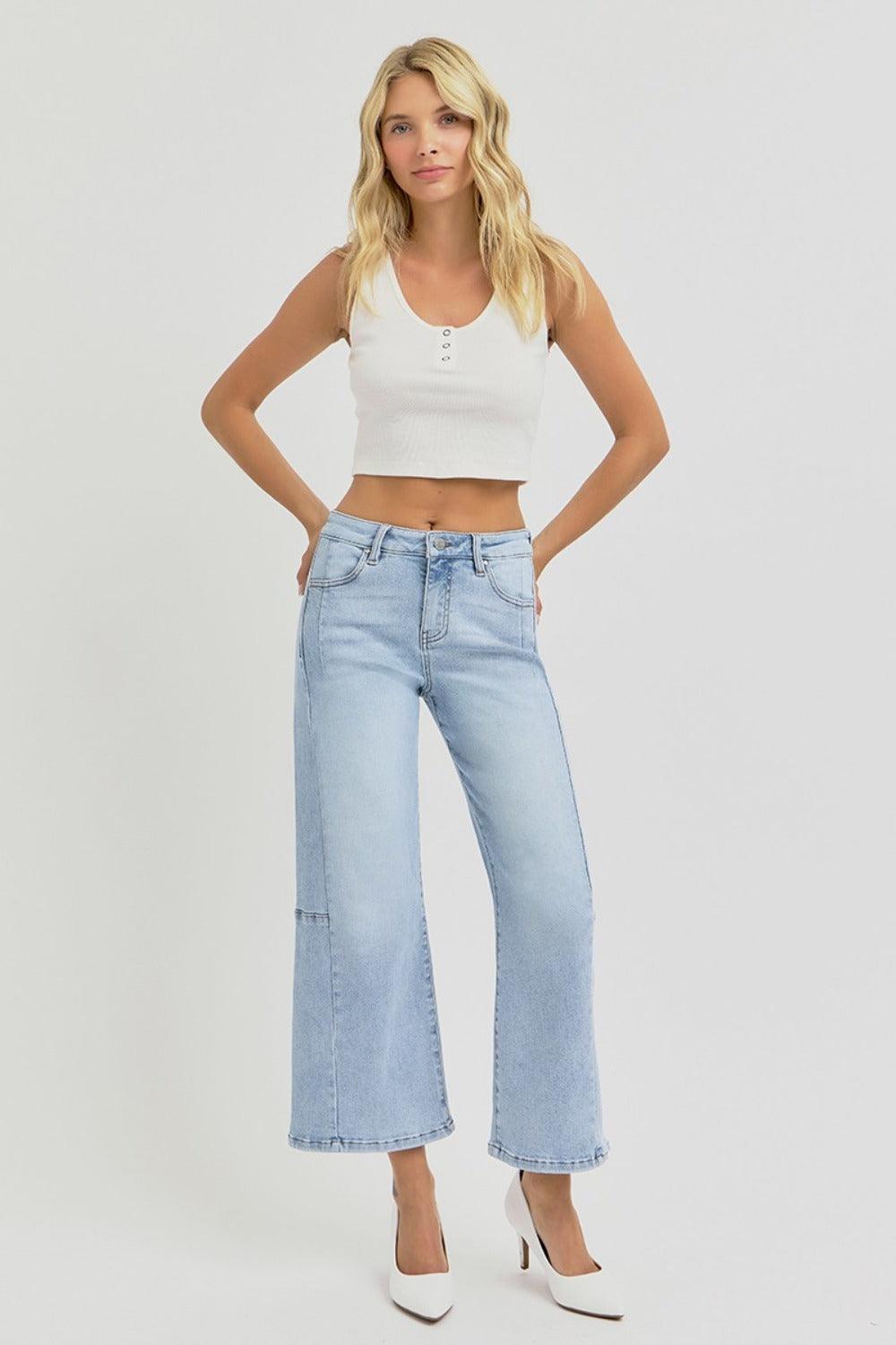 Mid Rise Flare Jeans- Doss Dollz