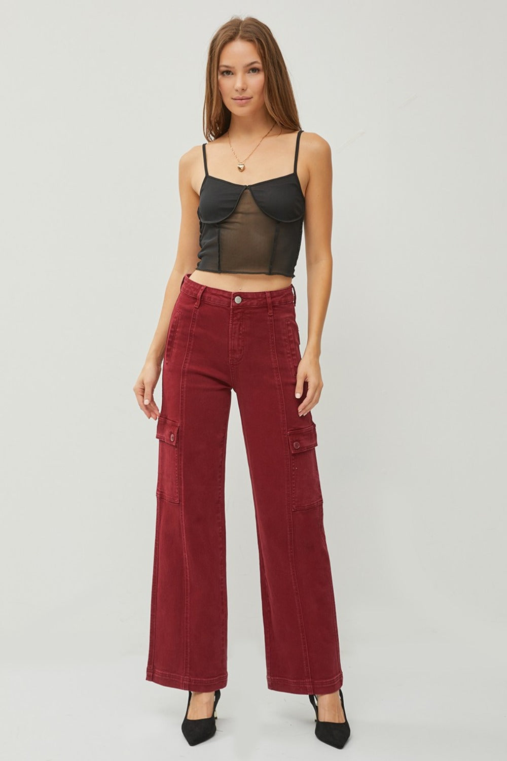 Mid Rise Flare Jeans- Doss Dollz