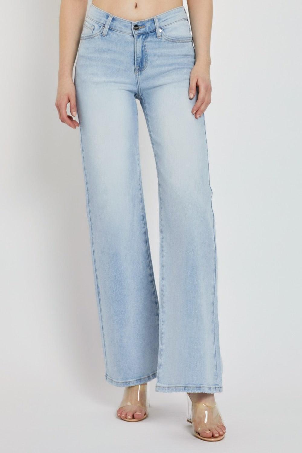 Mid Rise Flare Jeans- Doss Dollz