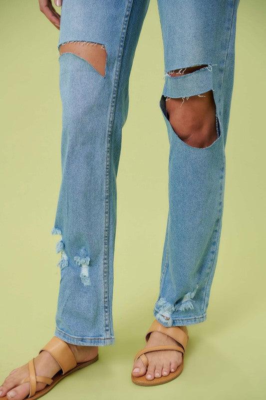 Mid Rise Flare Jeans- Doss Dollz