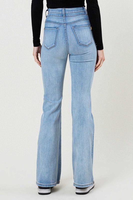 Mid Rise Flare Jeans- Doss Dollz