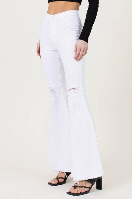 Mid Rise Flare Jeans- Doss Dollz