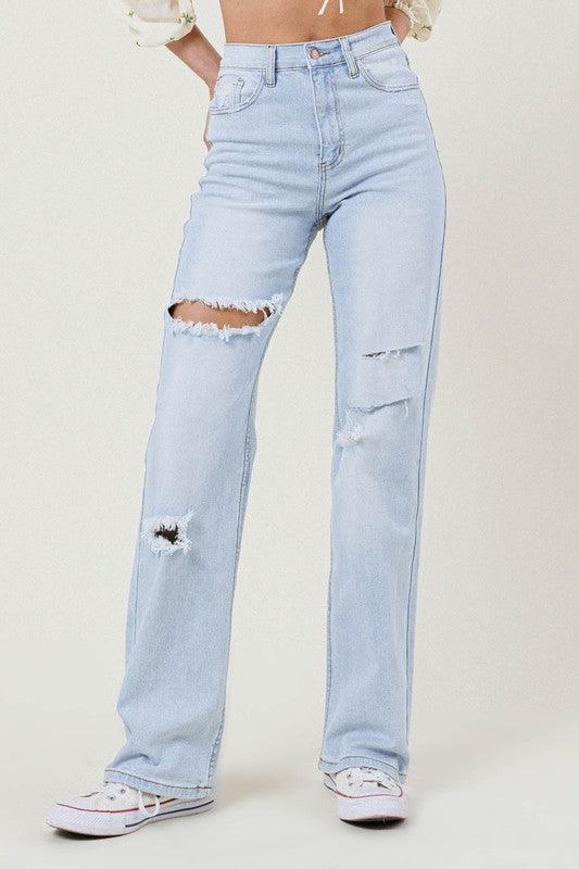 Mid Rise Flare Jeans- Doss Dollz