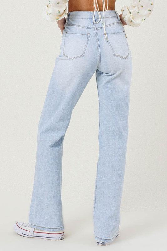 Mid Rise Flare Jeans- Doss Dollz