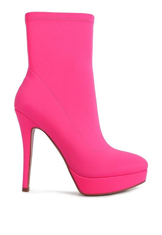 Patotie High Heeled Lycra Ankle Boot