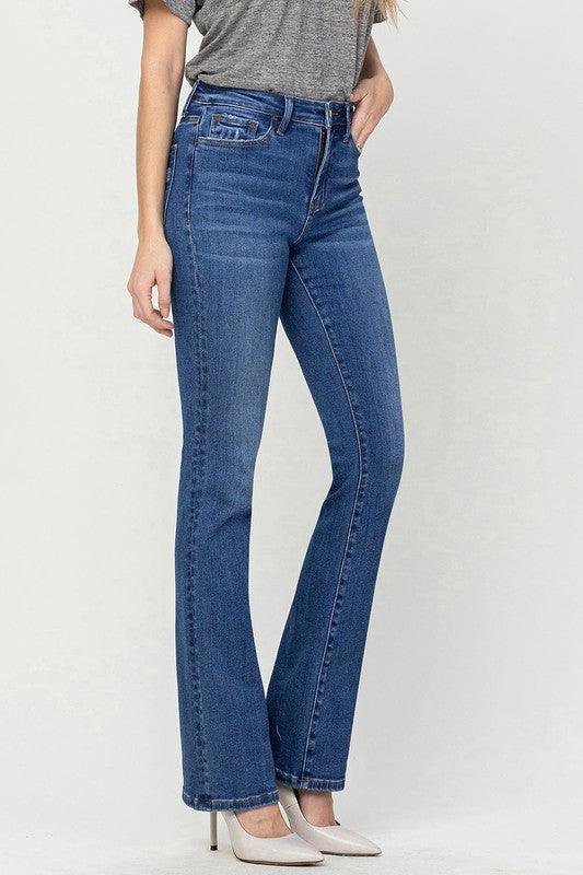 Mid Rise Flare Jeans- Doss Dollz