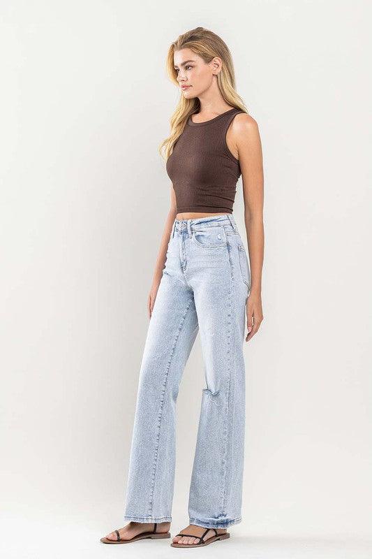 Mid Rise Flare Jeans- Doss Dollz