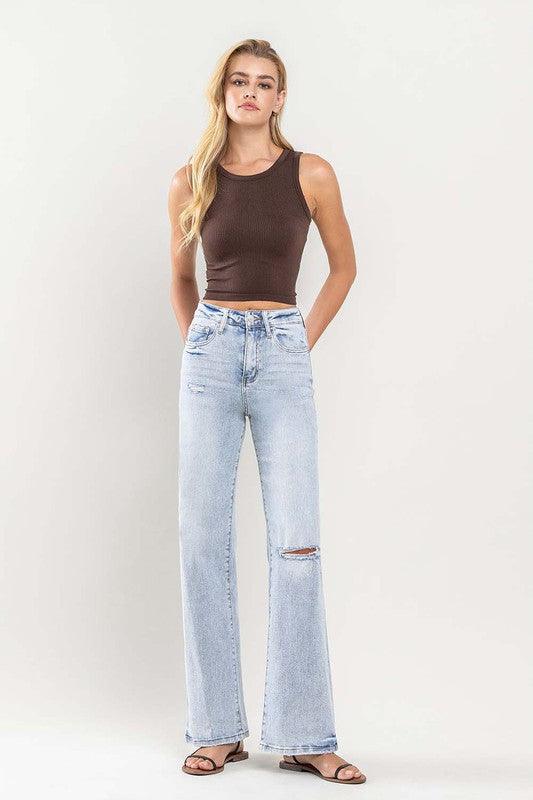 Mid Rise Flare Jeans- Doss Dollz