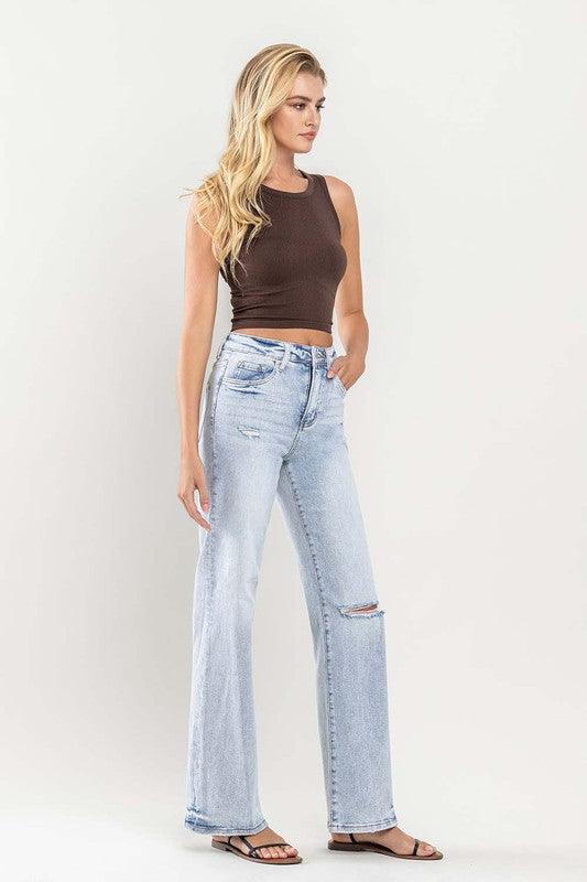 Mid Rise Flare Jeans- Doss Dollz