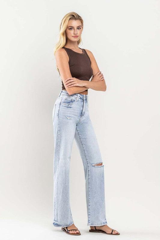 Mid Rise Flare Jeans- Doss Dollz