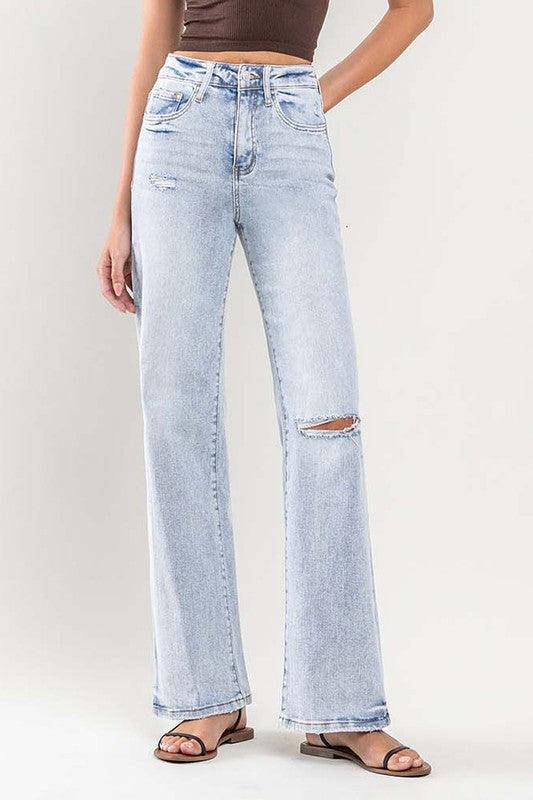 Mid Rise Flare Jeans- Doss Dollz