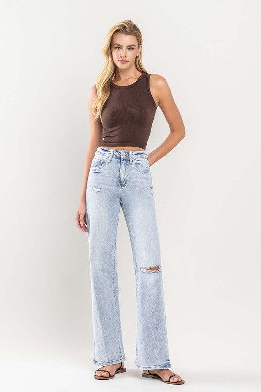 Mid Rise Flare Jeans- Doss Dollz