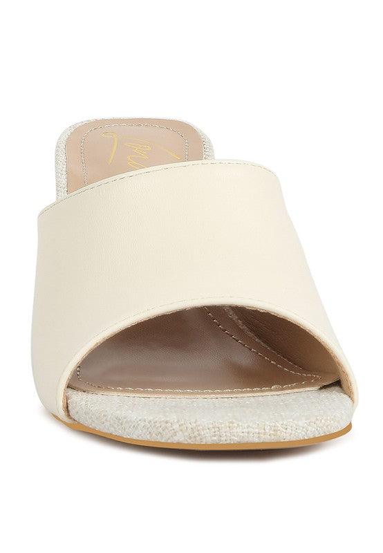 ADDIE Block Heel Slip On Sandals