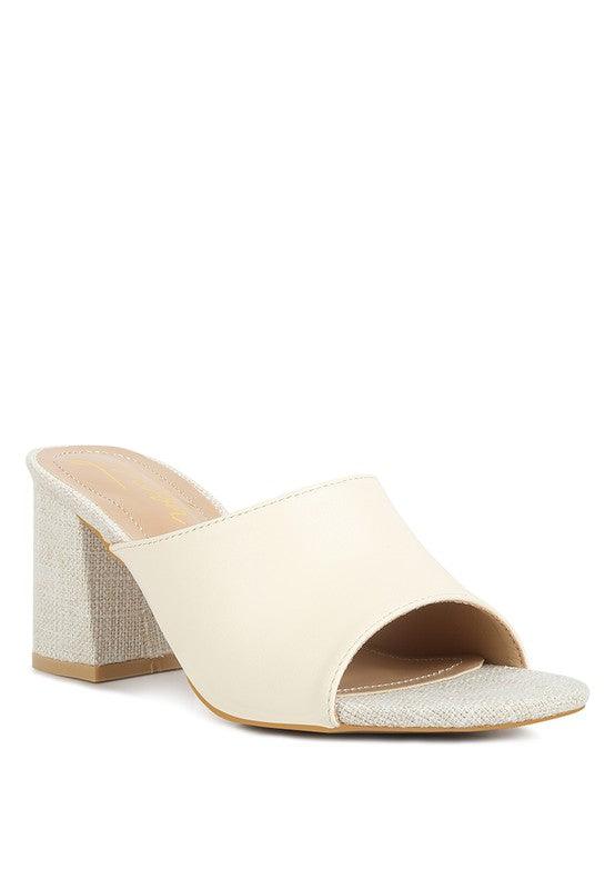 ADDIE Block Heel Slip On Sandals