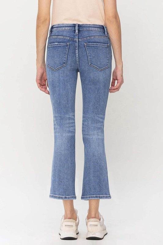 Mid Rise Flare Jeans- Doss Dollz