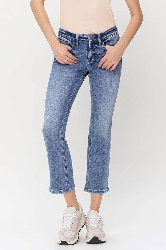 Mid Rise Flare Jeans- Doss Dollz