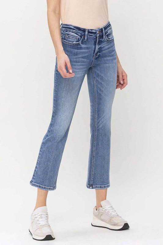 Mid Rise Flare Jeans- Doss Dollz