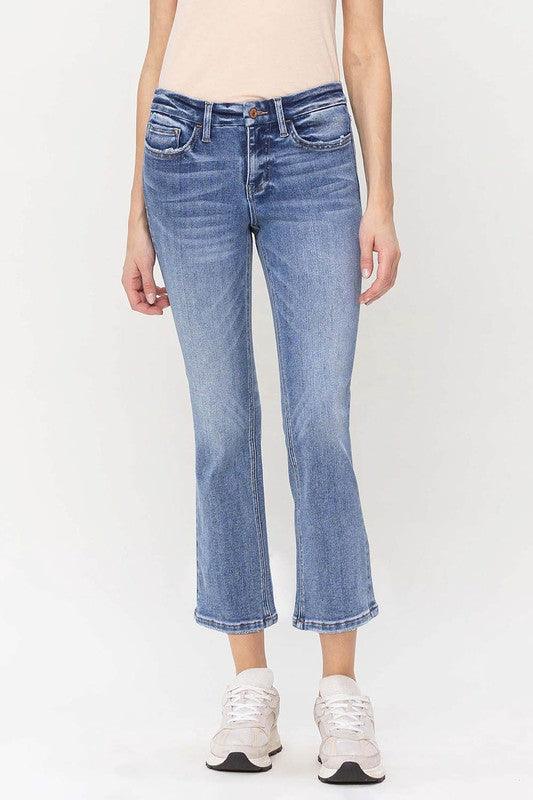 Mid Rise Flare Jeans- Doss Dollz