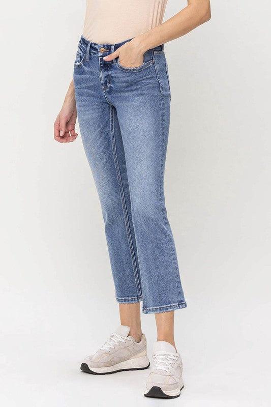 Mid Rise Flare Jeans- Doss Dollz