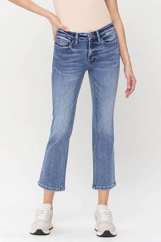 Mid Rise Flare Jeans- Doss Dollz