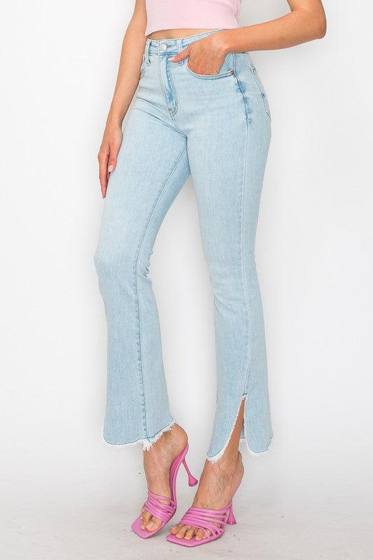 Mid Rise Flare Jeans- Doss Dollz