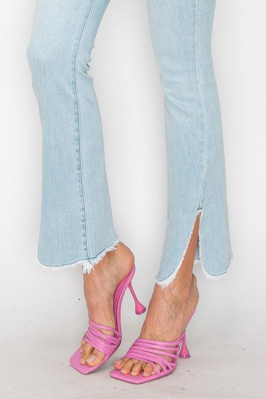 Mid Rise Flare Jeans- Doss Dollz