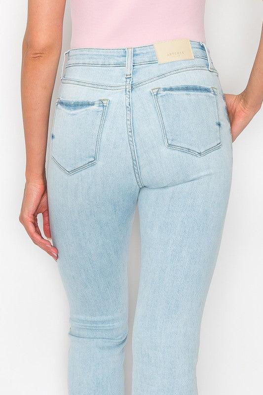 Mid Rise Flare Jeans- Doss Dollz